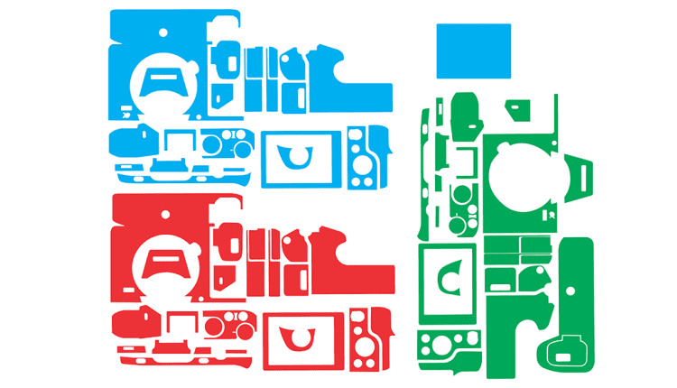 Sony Alpha A7 Mark II Skin Template Vector