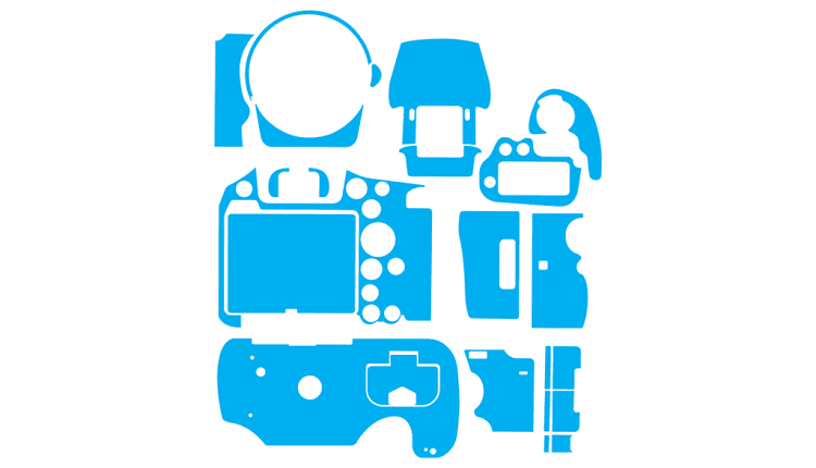 Sony Alpha A9 Mark II Skin Template Vector