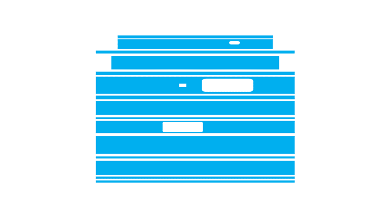 Nikon AF-S 70-200mm f/2.8G ED VR II Skin Template Vector