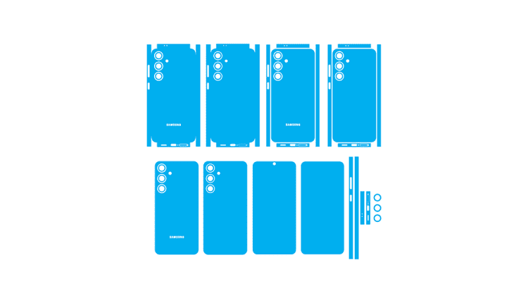 Samsung Galaxy S24 Plus 5G Skin Template Vector