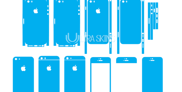 iPhone 5 / 5S / 5SE Skin Template Vector Cut File - ULTRASkins.Net