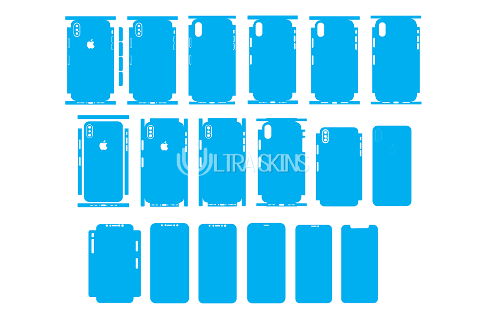 iPhone X Skin Template Vector Cut File - ULTRASkins.Net