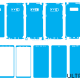 Samsung Note 8 Skin Template Vector Cut File