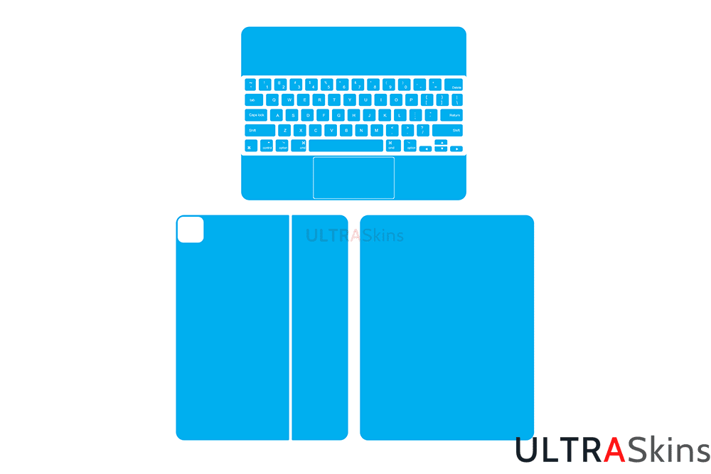 iPad Keyboard Slim Folio Skin Template Vector Cut File - ULTRASkins.Net